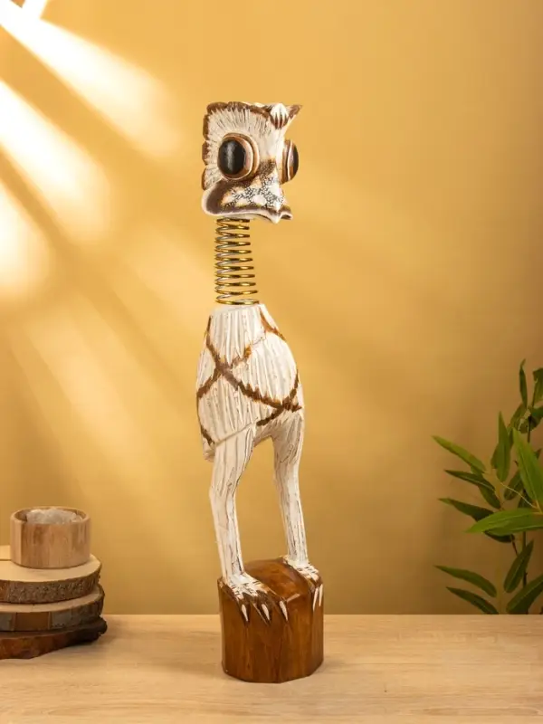 Сувенир &laquo;Попугай&raquo;, 12&times;12&times;65 см, дерево