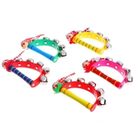 Игрушка музыкальная Бубен &laquo;Звери&raquo; с колокольчиками, МИКС