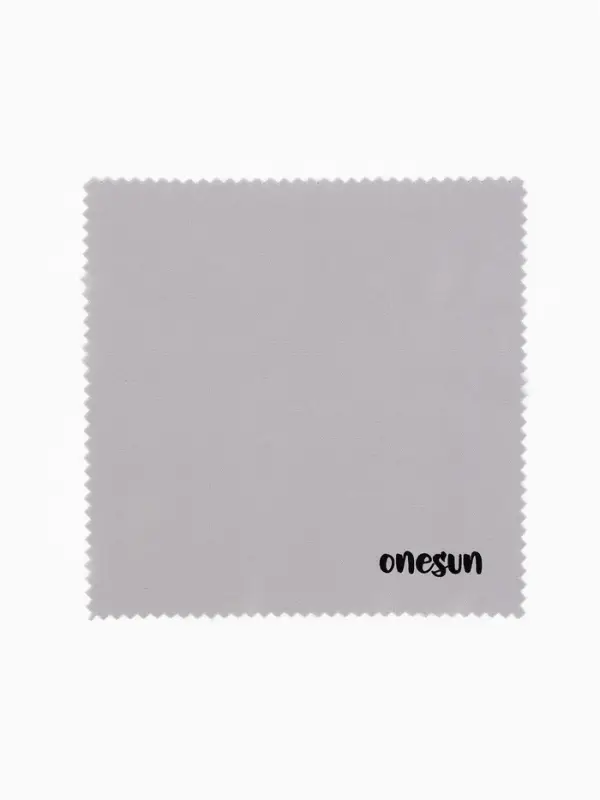 Салфетка для очков OneSun, 13*13см, цвет серый