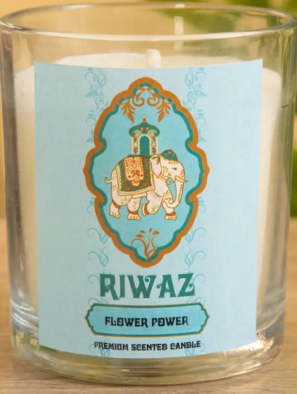 Свеча ароматическая в стекле "Гардения" соевый воск 120гр