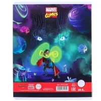 Тетрадь в линейку 24 листа, 5 видов МИКС, обложка мелованная бумага, &laquo;Мстители&raquo;