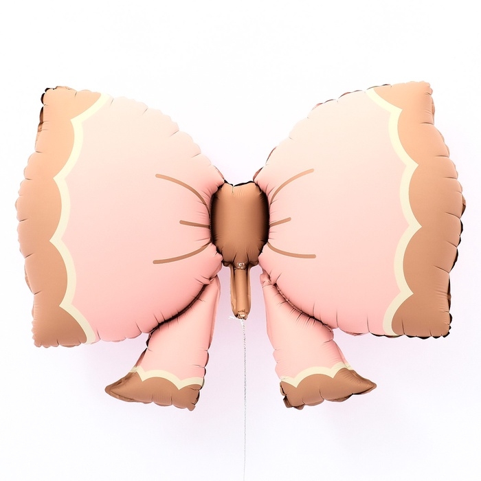 Шар фольгированный 37" &laquo;Бантик&raquo;, матовый, цвет розовый