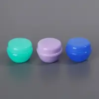 Баночки для хранения, фасовка 3 шт., 5 мл, фиолетовые, зелёные, синие