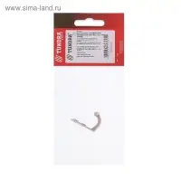 Крючок мебельный ТУНДРА TKO009, однорожковый, медь