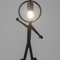 Светильник Posatore 1х40Вт Е27 черный 38х19х8см