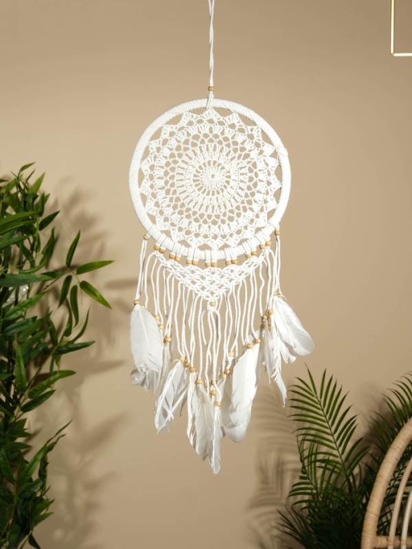 Ловец снов "Белый цветок" 22х75 см.