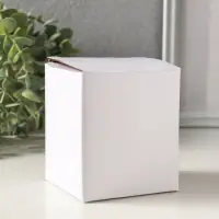 Шкатулка стекло с металлическим ободком "Лотос" серебро 8,2х8,2х8,5 см