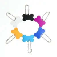 Адресник под гравировку "Косточка", 3,8 х 2,5 см, фасовка 6 шт, микс