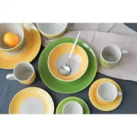 Кружка керамическая Доляна &laquo;Подсолнух&raquo;, 360 мл, цвет зелёный