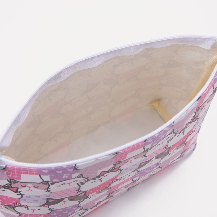 Косметичка на молнии, цвет розовый