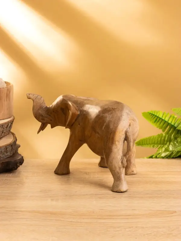 Сувенир "Слон" дерево Суар, 24х11х16 см, цв. бежевый