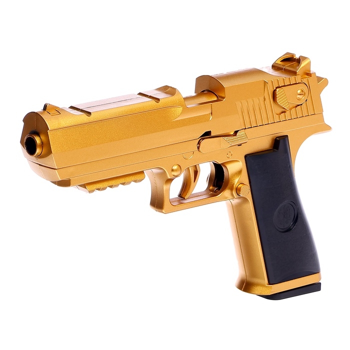 Пистолет детский «Дигл», стреляет мягкими пулями, вылетают гильзы, автоматическая перезарядка Пистолет детский «Дигл», стреляет мягкими пулями, вылетают гильзы, автоматическая перезарядка
