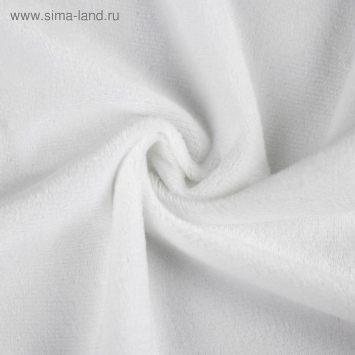 Отрез для рукоделия, плюш, цвет белый, 53 &times; 50 см