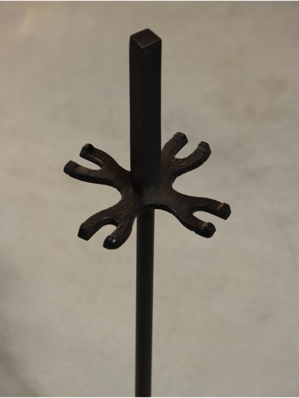 Каминный набор "Пламя" сталь, 4 предмета, 13х13х48 см