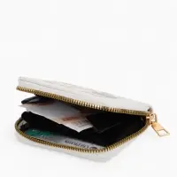 Кошелек дет 07-01-01 Июнь2536 медведь, 8,5*2,5*10,5 см, 2 отд+отд/молн, д/карт, белый