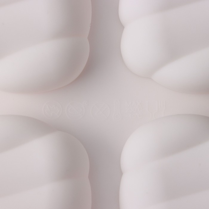 Форма для муссовых десертов и выпечки KONFINETTA &laquo;Корде&raquo;, 30&times;17,5&times;2 см, 9 ячеек (9&times;4,5 см), цвет белый