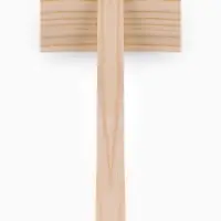 Щетка-пуходёрка деревянная ZOONIK &laquo;Кавказец&raquo; полукруглая, 100&times;55 см