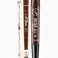 Водостойкий карандаш для бровей оттенок 04, темно коричневый, 2 г