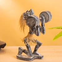 Сувенир &laquo;Аборигены силач&raquo;, 11&times;11&times;18 см, дерево