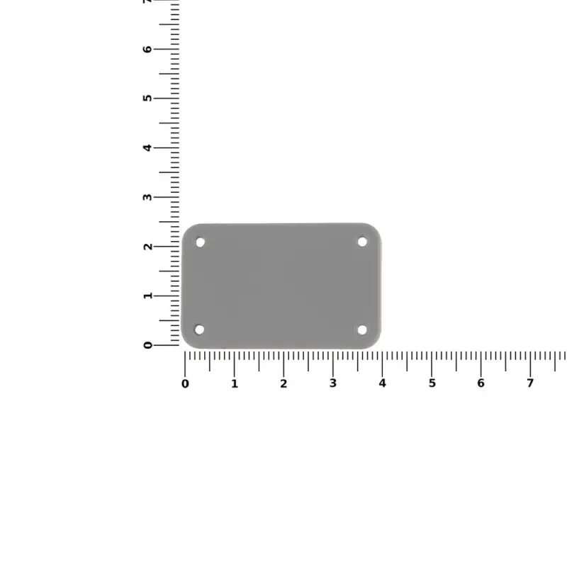 Лейбл из ПВХ Kreta, S, серый Лейбл из ПВХ Kreta, S, серый