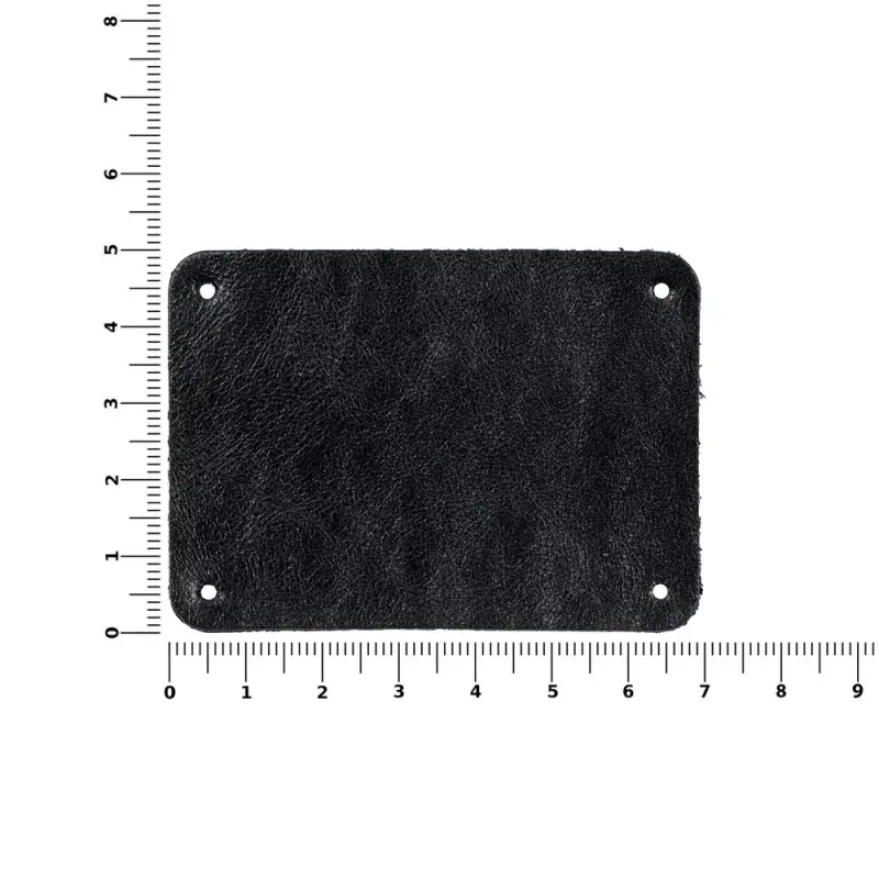 Лейбл кожаный Beta, XL, черный