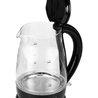 Чайник HYK-G2011 1,7л 2200Вт черный (стекло)