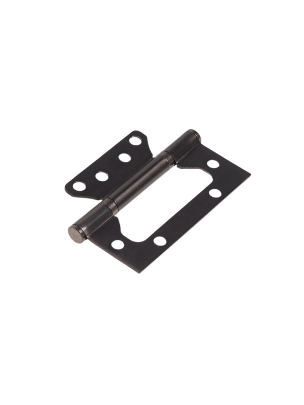 Петля-бабочка ТУНДРА, 100х70х2.0 мм, универсальная, без врезки, цвет графит, 2 шт.