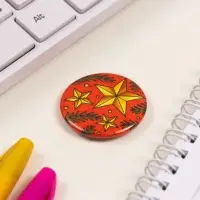 Значок закатной d=35 мм "Звёзды" 6,5х6,5 см