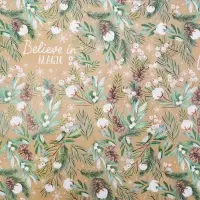 Упаковочная бумага на новый год &laquo;Magic winter&raquo;, 70 х 100 см, глянцевая