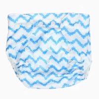 Набор многоразовых подгузников &laquo;Машинки&raquo;, 3-8 кг, цвет белый, голубой, 2 шт., Крошка Я