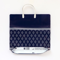 Пакет "Шарф принт", полиэтиленовый, с пластиковой ручкой, 36 х 37 см, 100 кмм