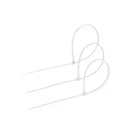 Хомут нейлоновый для стяжки, ТУНДРА, 3.6&times;300 мм, белый, 25 шт.