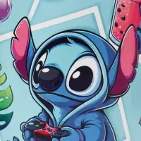 Копилка металлическая, 9.5 см&times;7.5 см&times;7.5 см, Стич