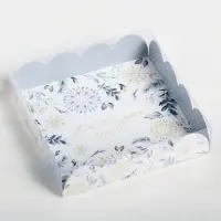 Коробка для кондитерских изделий с пластиковой крышкой &laquo;От всей души&raquo;, 13 х 13 х 3 см