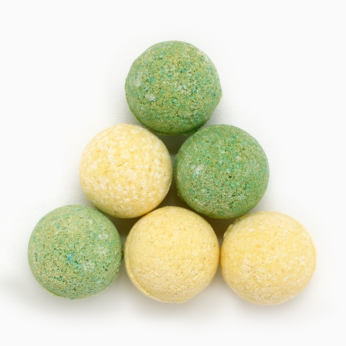 Подарочный набор косметики &laquo;С Новым Годом!&raquo;, бомбочки для ванны, 6 х 20 г, аромат яблока, ЧИСТОЕ СЧАСТЬЕ