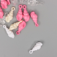 Декор для творчества пластик "Ракушка" МИКС набор 20 гр1,1х1,1х2,7 см