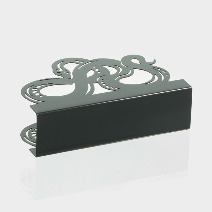 Салфетница Magistro &laquo;Змея&raquo;, 14&times;4&times;9 см, цвет зелёный