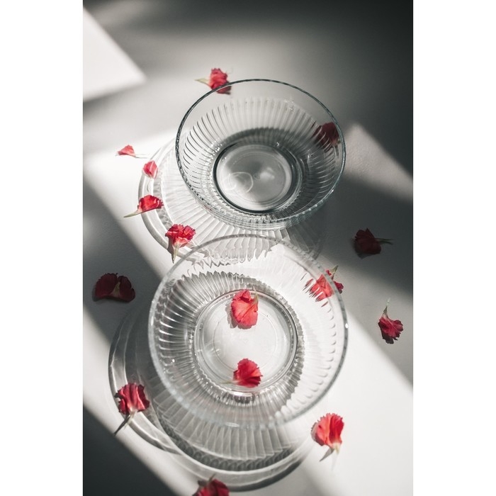 Набор стеклянных салатников Lav &laquo;Токио&raquo;, d=17 см, 2 шт