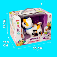 Робот кот &laquo;Умный питомец&raquo; ZHORYA, программируемый, на пульте управления, интерактивный: звук, свет, танцующий, музыкальный, на батарейках, на русском языке, белый