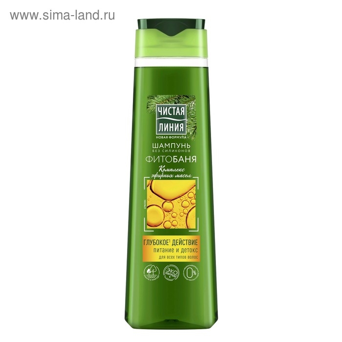 Шампунь Чистая линия &laquo;Фитобаня&raquo;, для всех типов волос, 400 мл