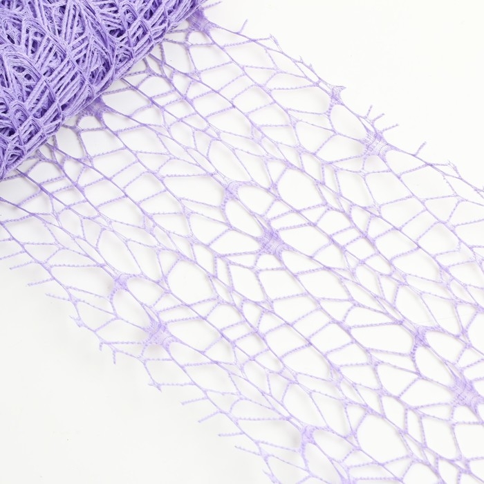 Сетка для творчества "Паутинка. Сиреневая" намотка 4,5 м 6х6х14 см