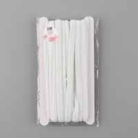 Резинка с силиконом, 8 мм, 10 &plusmn; 1 м, цвет белый