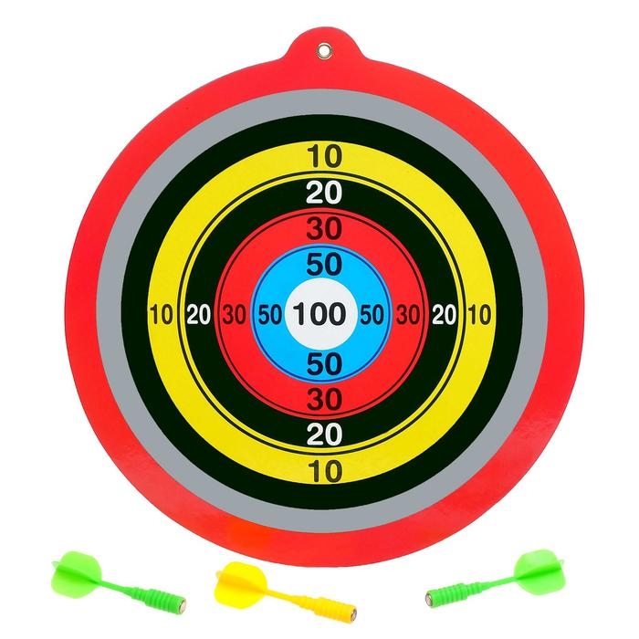 Дартс &laquo;Сто очков&raquo;, с магнитными дротиками, МИКС