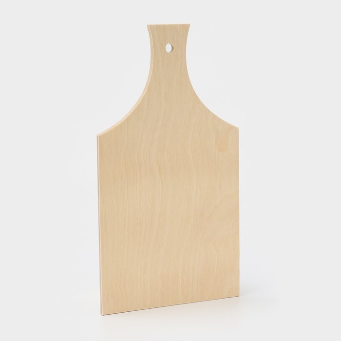 Доска разделочная деревянная с ручкой, 30&times;16,5 см, фанера