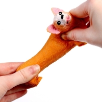 Антистресс сквиш мялка &laquo;Корги&raquo;, с песком, в шоубоксе, тянучка