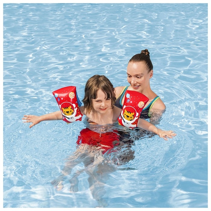 Нарукавники для плавания Bestway &laquo;Тигрёнок&raquo;, 30&times;15 см, от 5-12 лет, 32102