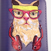 Кошелёк на молнии "Выбражулька", цвет фиолетовый