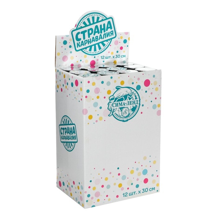 Хлопушка пневматическая &laquo;Смайлы&raquo;, фанты, серпантин, фольга, 30 см