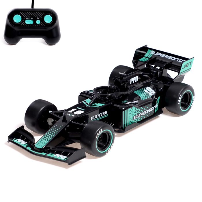 Машина радиоуправляемая &laquo;Формула&raquo;, 1:18, эффект дыма, работает от аккумулятора, цвет черный