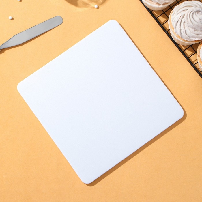 Набор матов для моделирования и сушки цветов из мастики Доляна, 20&times;20&times;3,5 см, 2 шт, цвет белый, синий